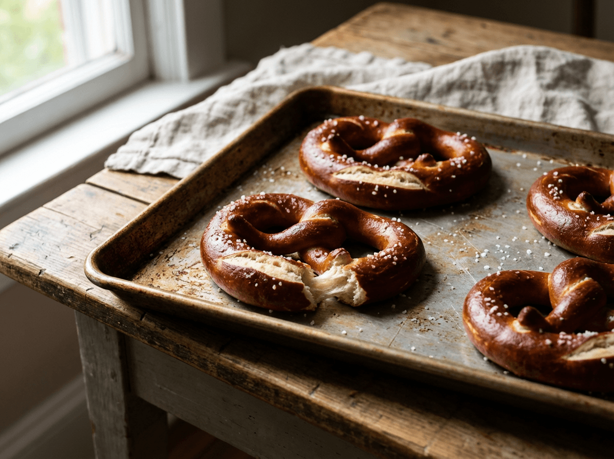 Sourdough Pretzels
